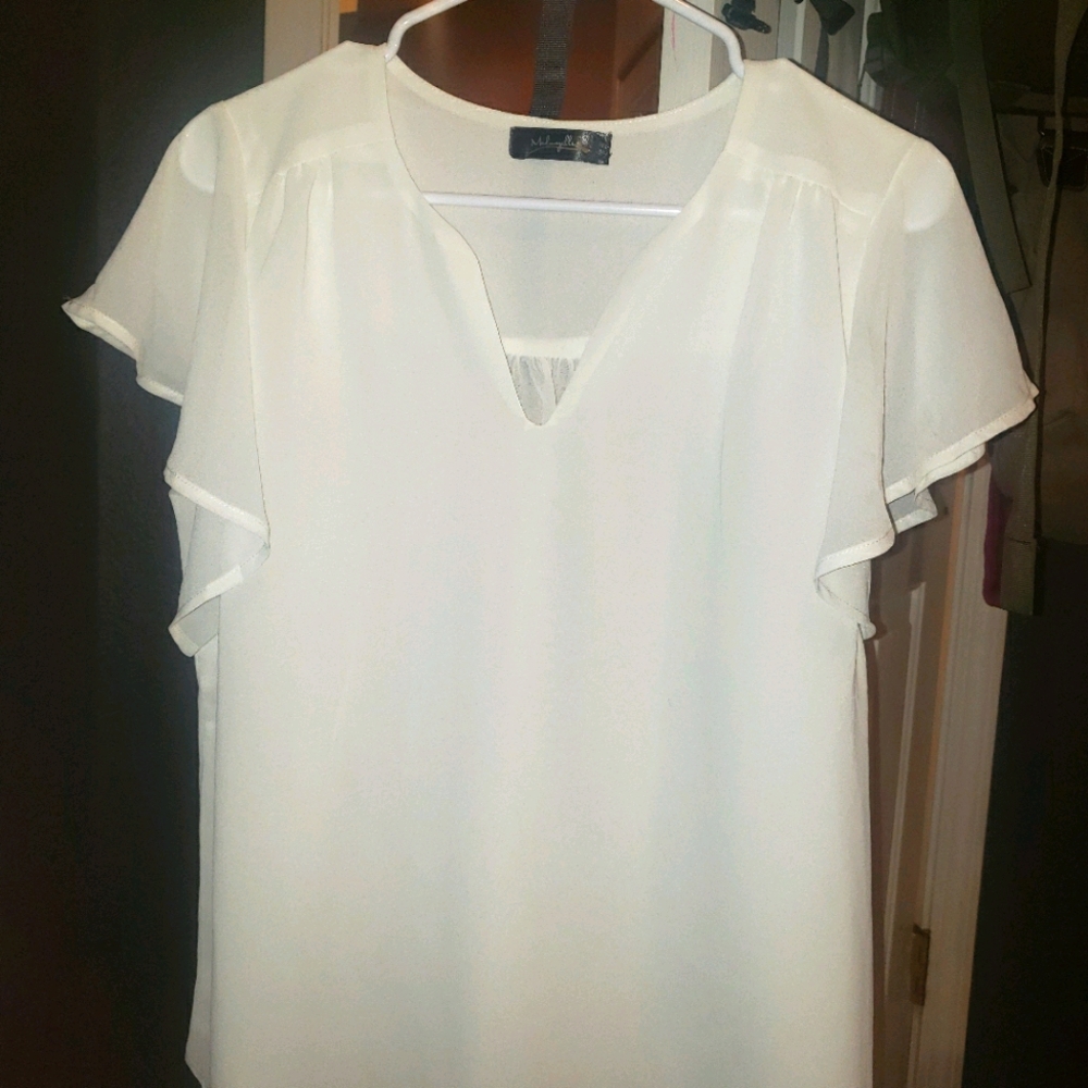 White Business casual blouse *NEW*